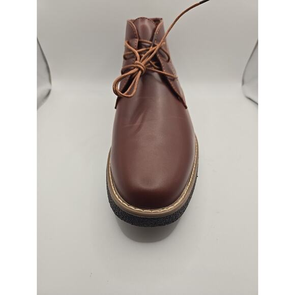 DEER STAGS Bangor Mens Lace Up Ankle Chukka Boots Leather Brown 10.5M New In Box - Picture 6 of 8